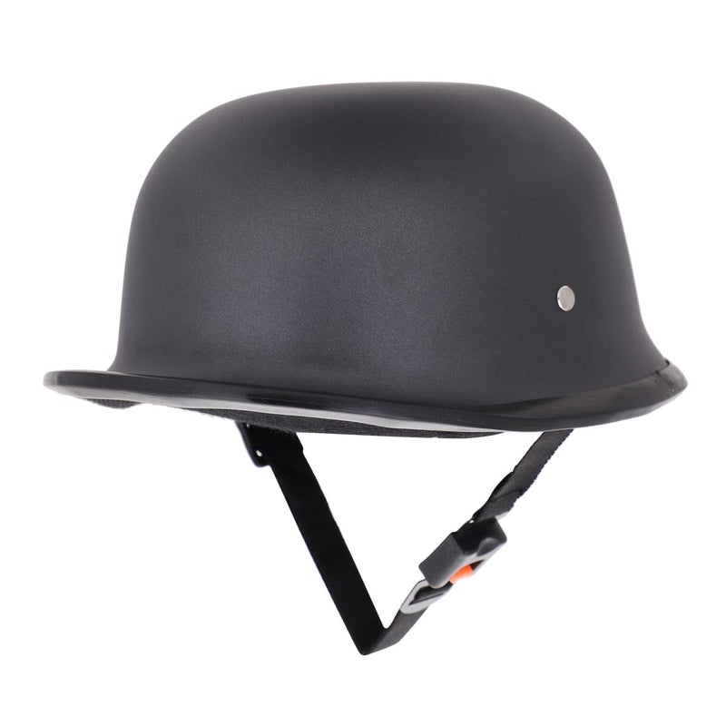 Sage Square خوذة متعددة الاستخدامات بتصميم ريترو ألماني مستوحاة من الحرب العالمية للبالغين من الجنسين (ميديم - م، أسود غير لامع) (غير مزودة بمحرك) - Image 2