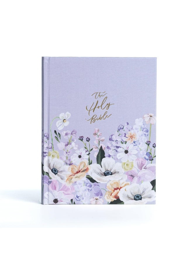 KJV Notetaking Bible, Large Print Hosanna Revival Edition, Lavender/Peach Cloth Over Board - Image 1