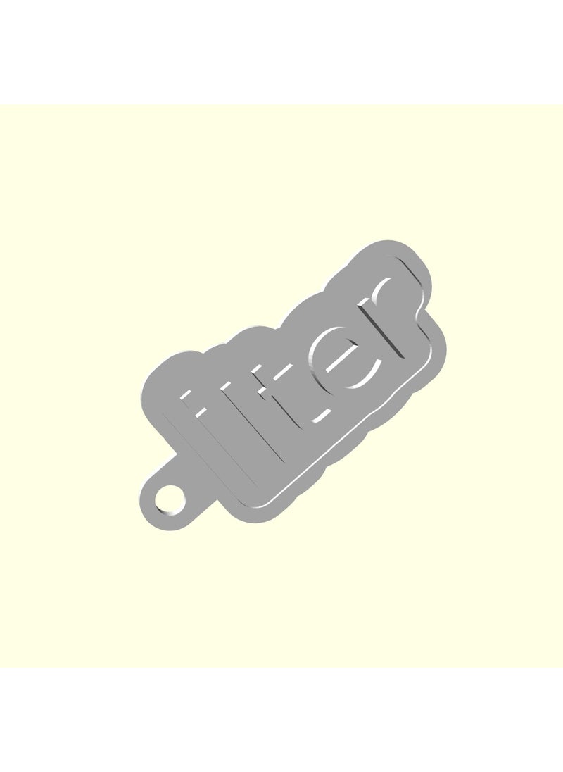 Epm3d Ilter Personalized Production Chainless Keychain Gift for Lover and Spouse Tag Holder Hanger Organic Plast  - Image 5