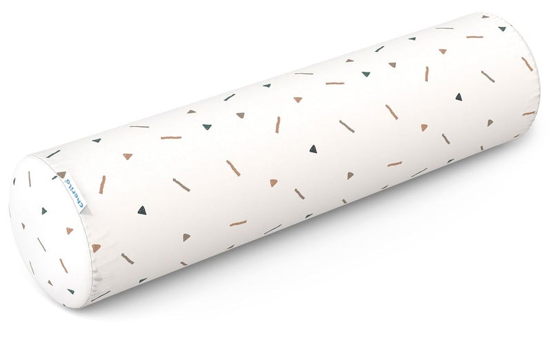 Cherilo Cherilo Memory Foam Soft Baby Bolster Pillow Cushion for Side Support Neck Support with Removable Washable Cover White - Image 1
