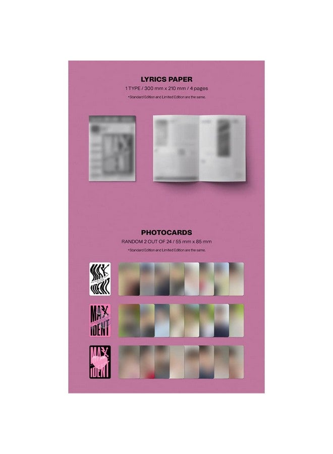 دريموس ألبوم Dreamus Stray Kids [ MAXIDENT ] STANDARD EDITION HEART ver Black - Image 4