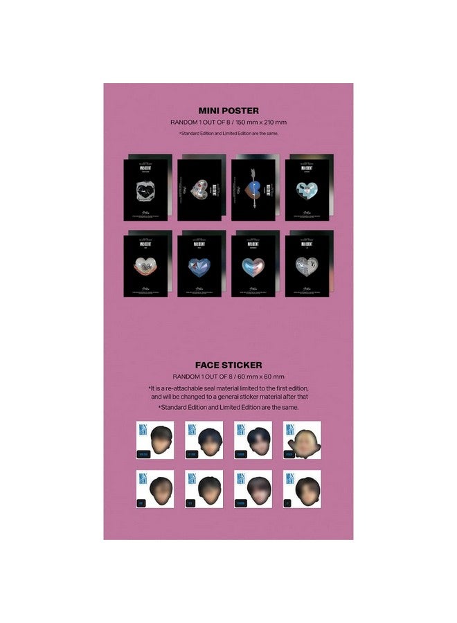 دريموس ألبوم Dreamus Stray Kids [ MAXIDENT ] STANDARD EDITION HEART ver Black - Image 5