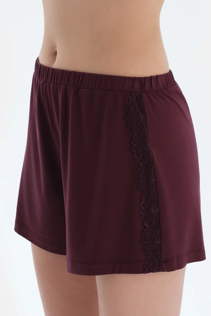 dagi T-shirt & Shorts Pajama Set Crew Neck Viscose Mid Rise Regular/Classic Fit Sleepwear
