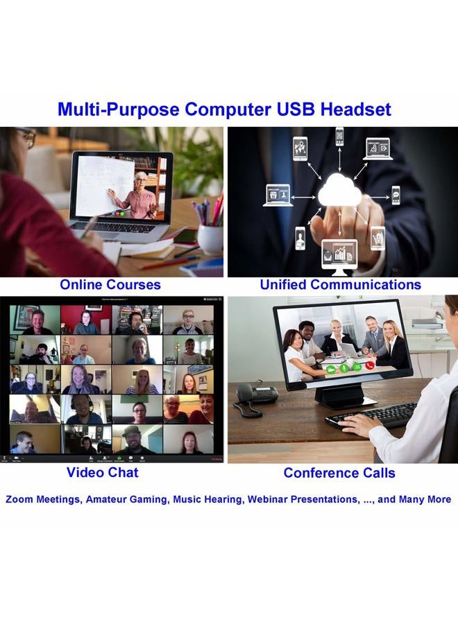 KEMEILE Kejia Electronic Co.,Ltd USB Headset with Microphone Noise Cancelling and Volume Controls for UC Softphones Teams Business Skype Lync Zoom Conference Call Online Course etc - Image 5