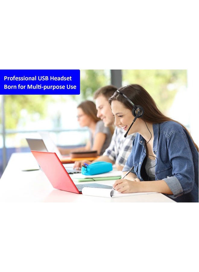 KEMEILE Kejia Electronic Co.,Ltd USB Headset with Microphone Noise Cancelling and Volume Controls for UC Softphones Teams Business Skype Lync Zoom Conference Call Online Course etc - Image 4