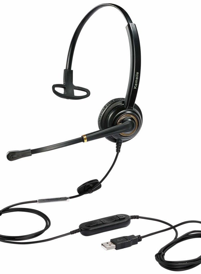 KEMEILE Kejia Electronic Co.,Ltd USB Headset with Microphone Noise Cancelling and Volume Controls for UC Softphones Teams Business Skype Lync Zoom Conference Call Online Course etc - Image 1