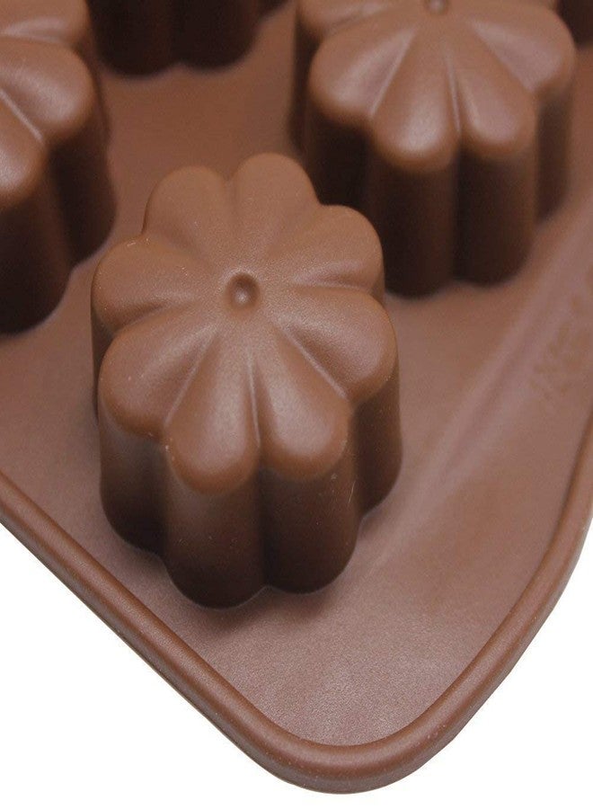 BAKING SET مجموعة قوالب سيليكون للخبز، قوالب شوكولاتة متنوعة، قوالب كيك وصابون وآيس كريم وحلوى وجيلي يمكنك صنعها بنفسك (على شكل زهرة) - Image 5