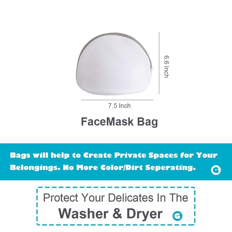 ZEMAHOME Mesh Laundry Bags for Facemasks with Premium Zipper Delicates Laundry Bag Travel Storage Organize Bag Clothing inWash Cleaning Bag for Laundry 1 x Facemask Bag76x68 - Image 2