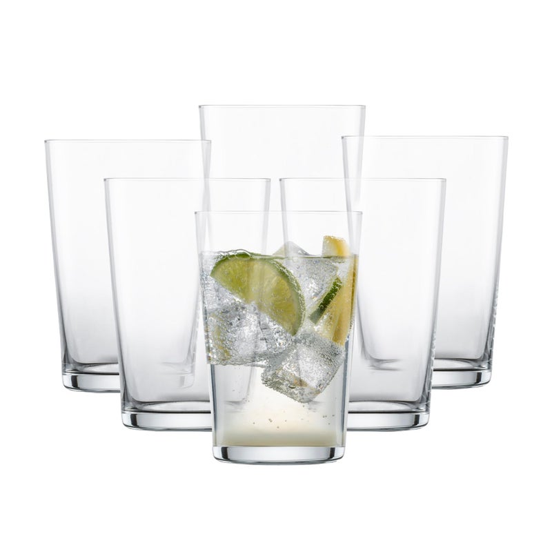 SCHOTT ZWIESEL Basic Bar Allround Tumbler 18 Ounce Set of 6 Drinking Glasses for Every Day DishwasherSafe Tritan Crystal Glasses Made in Germany