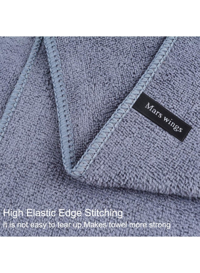 Mars wings Oversized Microfiber Bath Towels (Bath Sheets), 2 Pack (32 x 71 Inch), Extra Large Super Absorbent, Quick Fast Dry, Soft Eco-Friendly Towels for Body, Bathroom, Travel (2PCS Grey) - Image 3