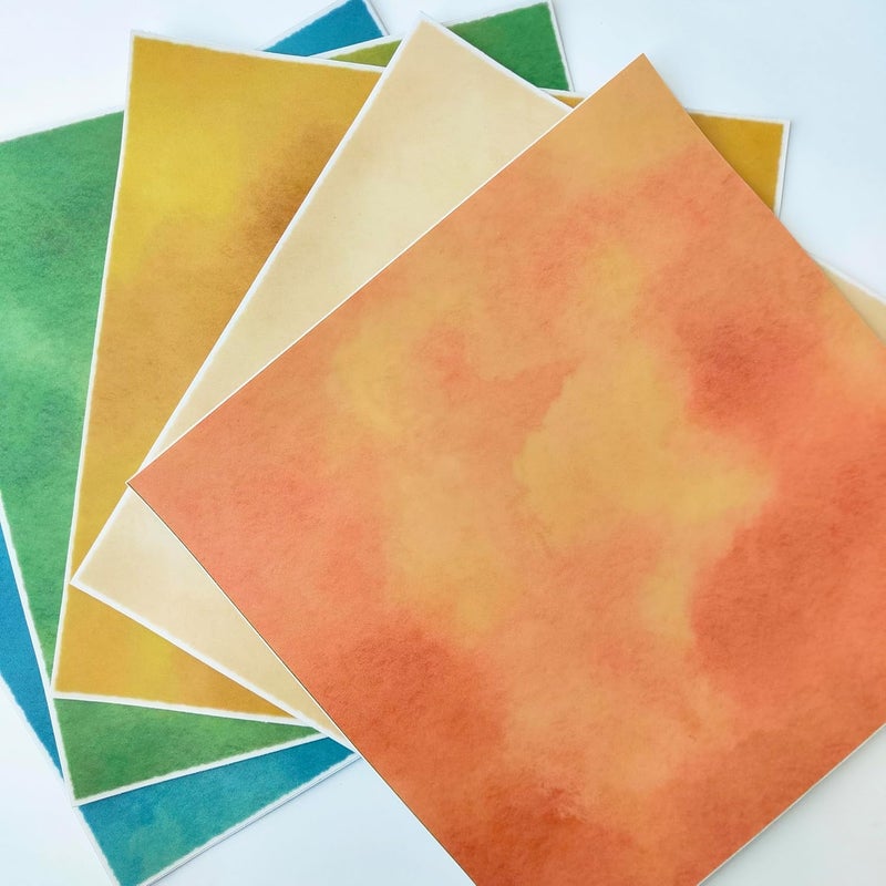 Alwayspon 15x15cmx25Pcs Self Adhesive Vinyl Waterproof Splashback Tiles Sticker, Peel and Stick Tile Transfer Sticker for Bathroom Kitchen Floor Wall, Green Blue Orange Yellow - Image 4