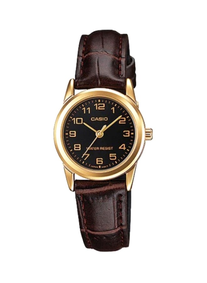 CASIO Women Water Resistant Analog Watch LTP-V001GL-1 - 31 mm - Brown - Image 1