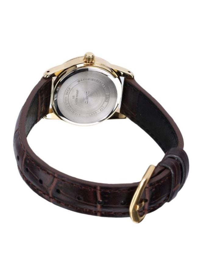 CASIO Women Water Resistant Analog Watch LTP-V001GL-1 - 31 mm - Brown - Image 2