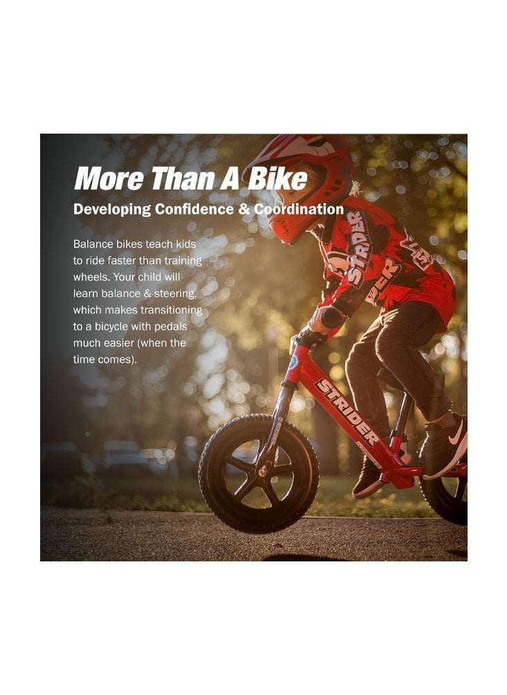 STRIDER - Strider 12” Sport Bike - No Pedal Balance Bicycle for Kids 18 Months to 5 Years - Includes Safety Pad, Padded Seat, Mini Grips & Flat-Free Tires - Tool-Free Assembly & Adjustments - Image 1