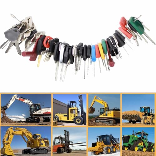 MANUTEX 58 Heavy Equipment Keys Master Set for Bob-cat Cater-Pillar Ca-se JD HYS-TER Koma-tsu Kubo-ta Yanm-ar Take-uchi New Holl-and Vol-vo JL-G JC-B Toyo-ta Keys for Heavy Equipment Construction Machine - Image 5