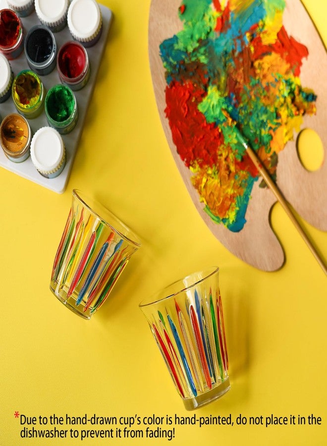 MHW-3BOMBER طقم كؤوس شوت MHW-3BOMBER مكون من 6 أكواب زجاجية صغيرة سعة 3 أونصات ملونة مطلية لكابتشينو، ويسكي، فودكا، مشروبات روحية وسوائل G6191-OS - Image 3