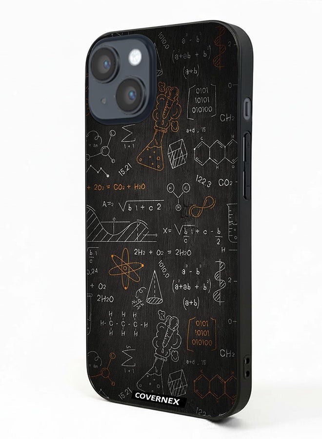 Covernex Apple iPhone 14 Protective Case Cover Printed Featuring The Scientist Chalkboard Formula - Image 1
