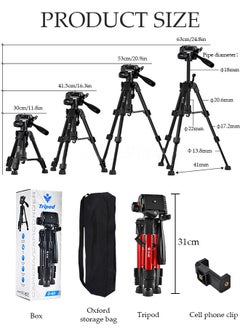 Tripod Stand Extendable Phone Tripod Stand with Portable Pouch, Portable Phone Tripod Stand, Phone Mount for iPhone＆ Android Phone Gopros DSLR Cameras - pzsku/ZFCE6B6E7DC7CF60F3BF8Z/45/_/1720747296/c4126674-4220-411d-88d8-45a5b41a5fad