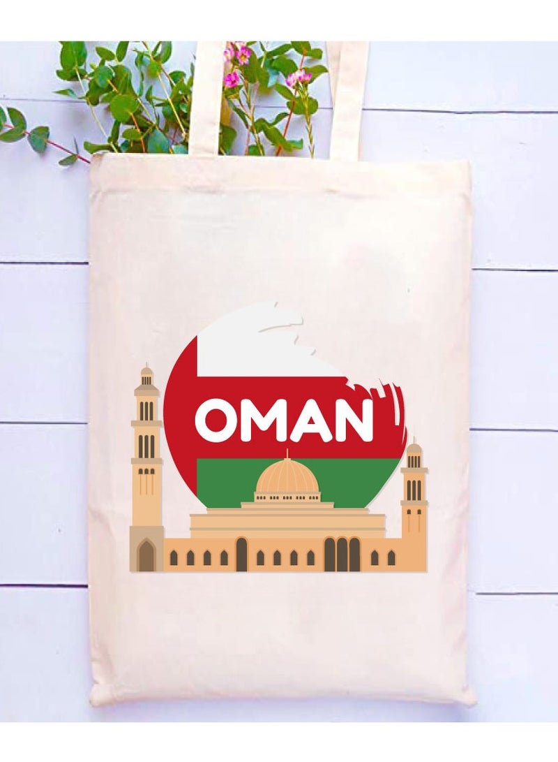 Oman National Day Cotton Tote Bag - A Reusable and Eco-Friendly Way to Show Your Omani Spirit - Image 2