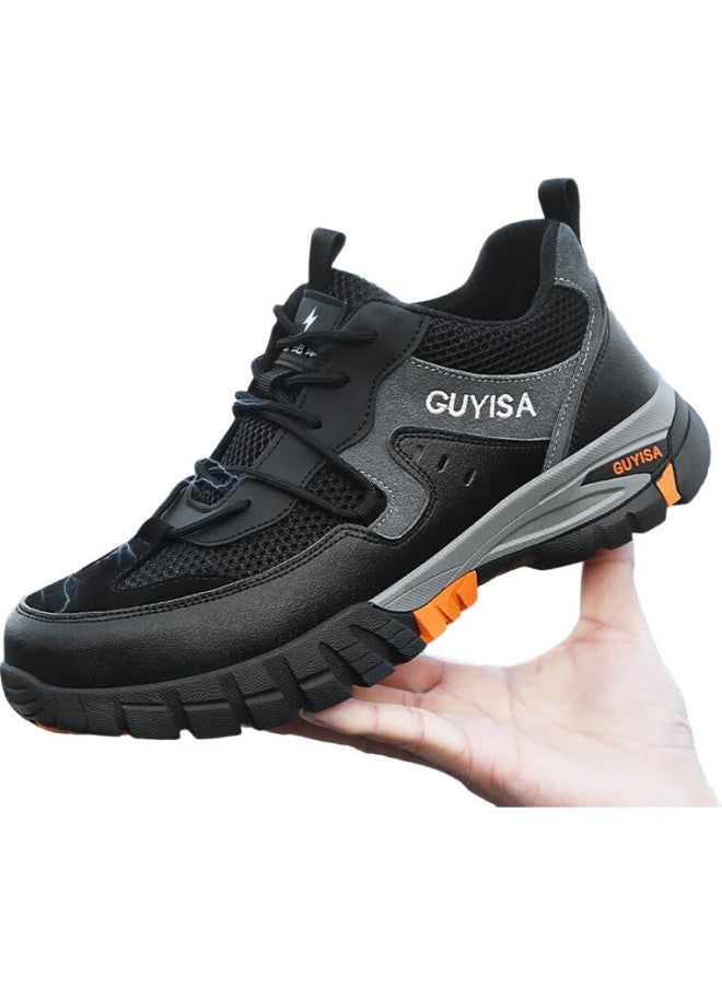 WELDON Insulated Safety Shoes For Men, Summer Breathable 10Kv Insulated, Anti-Smashing, Anti-Puncture, Safety Electrician Functional Shoes 1109Tkv Size 44 - Image 1