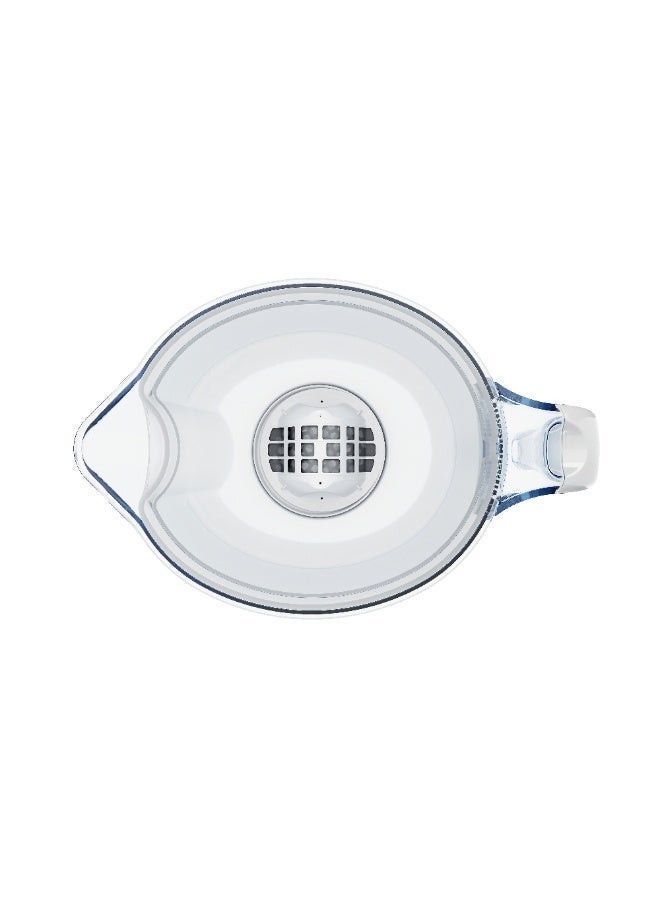 Aquaphor Orleans A5 Mg Water Filter Jug 4.2L, for reduction of limescale, Chlorine and other impurities, 1x A5 350 litre Added Magnesium Cartridge - Premium Water Filter jug in Glass effect (White) - Image 5