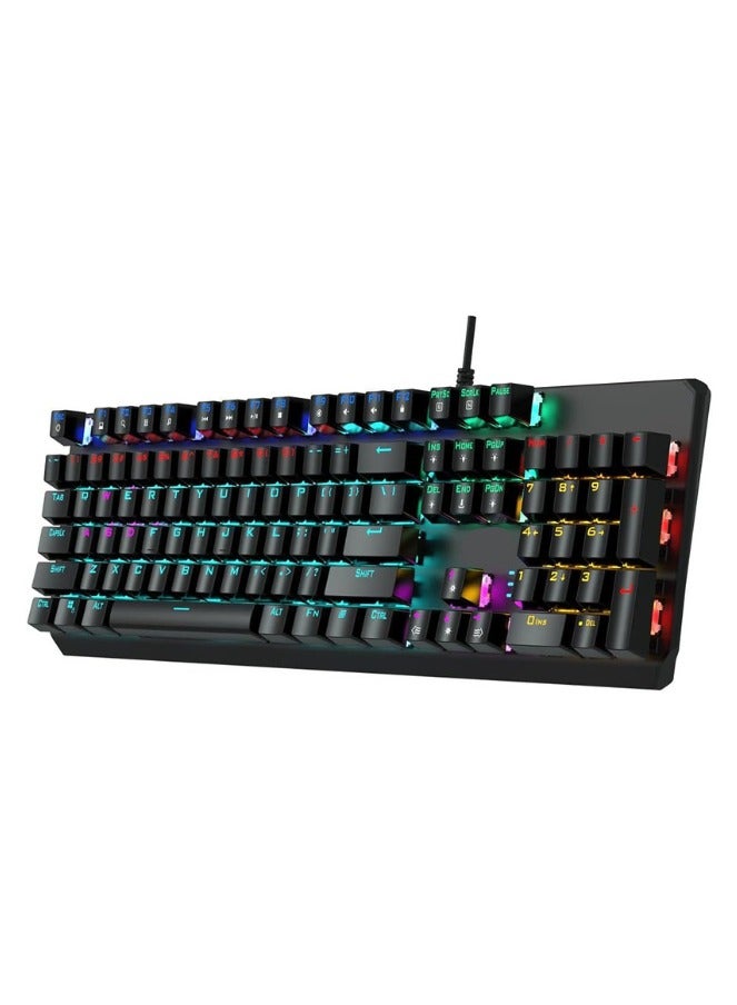 Mechanical Gaming Keyboard GK100F – RGB Backlit, Wired, Turkish Q Layout, Stylish Modern Design - Image 1