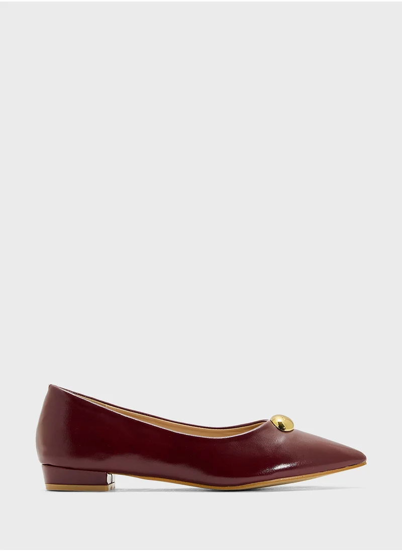 ELLA Ladies Pointed Ballerina Flat