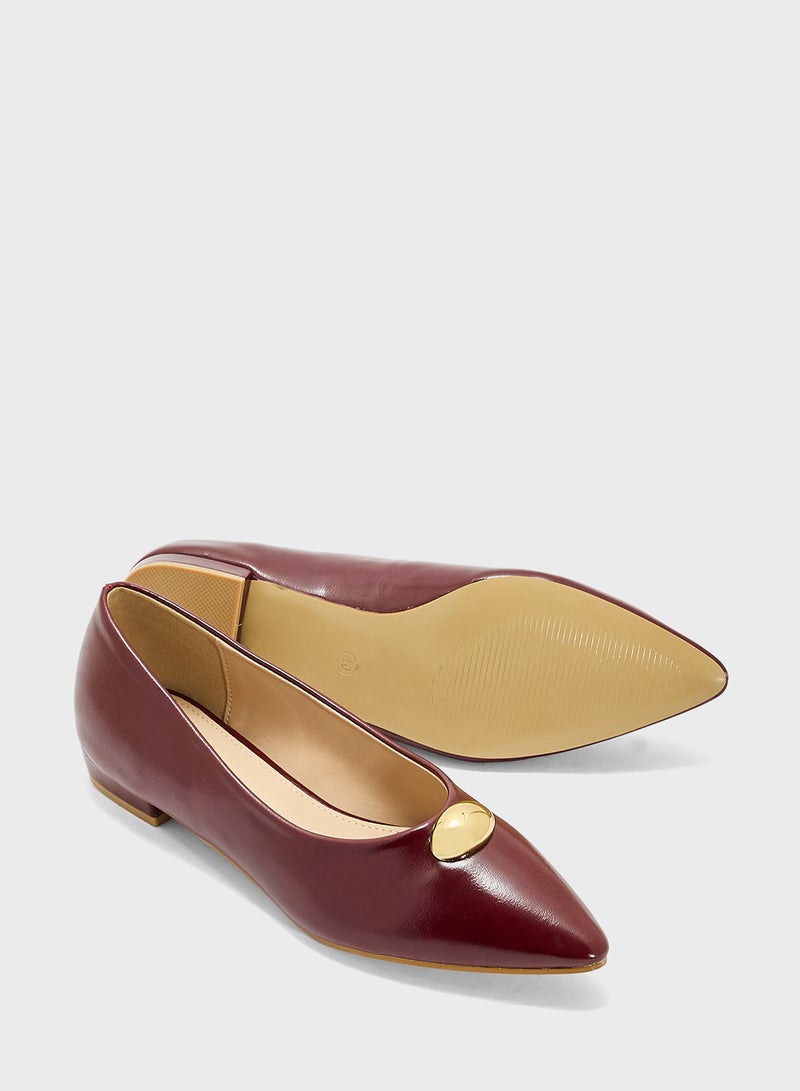 ELLA Ladies Pointed Ballerina Flat  - Image 3