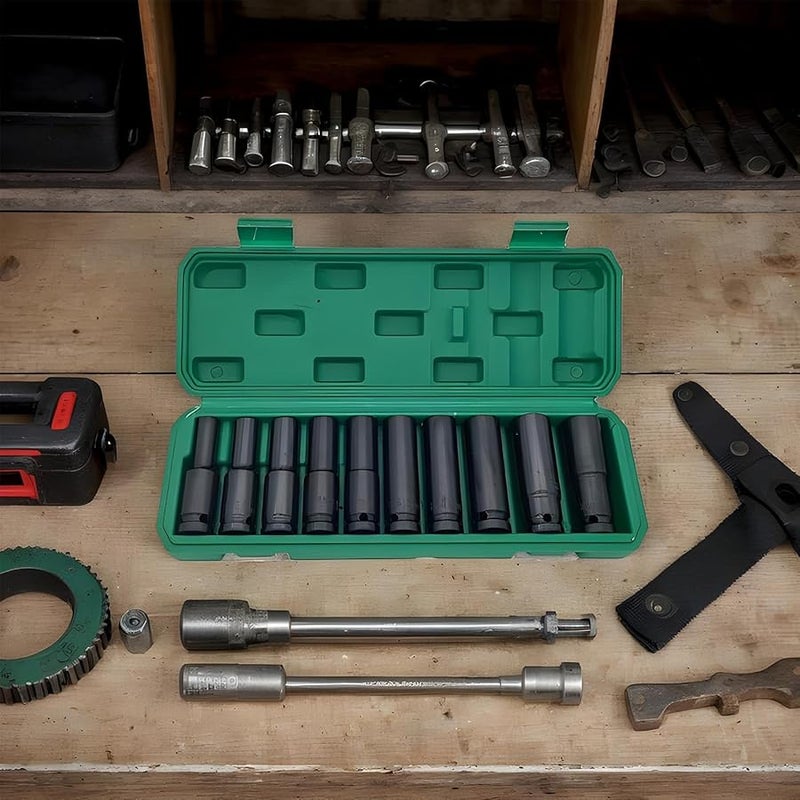 Magnetic Nut Driver Set 10PCS Steel Quick Change Hex Shank For Drill With Extensions - Image 4