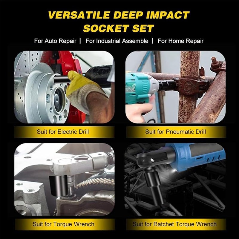 Magnetic Nut Driver Set 10PCS Steel Quick Change Hex Shank For Drill With Extensions - Image 5