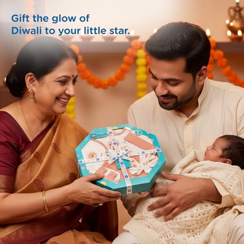 Mee Mee New Born Baby Gift Set | Soft Cotton Clothing Essentials for Infants/Baby Girls, Boys | Baby Shower Clothing Hamper (7 Pieces, Orange)| Ideal Gift for New Born Baby - Image 2