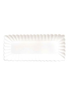 Easy Life Microwave and Dishwasher Safe Porcelain Serving Platter White 36 x 16 cm R2912 
