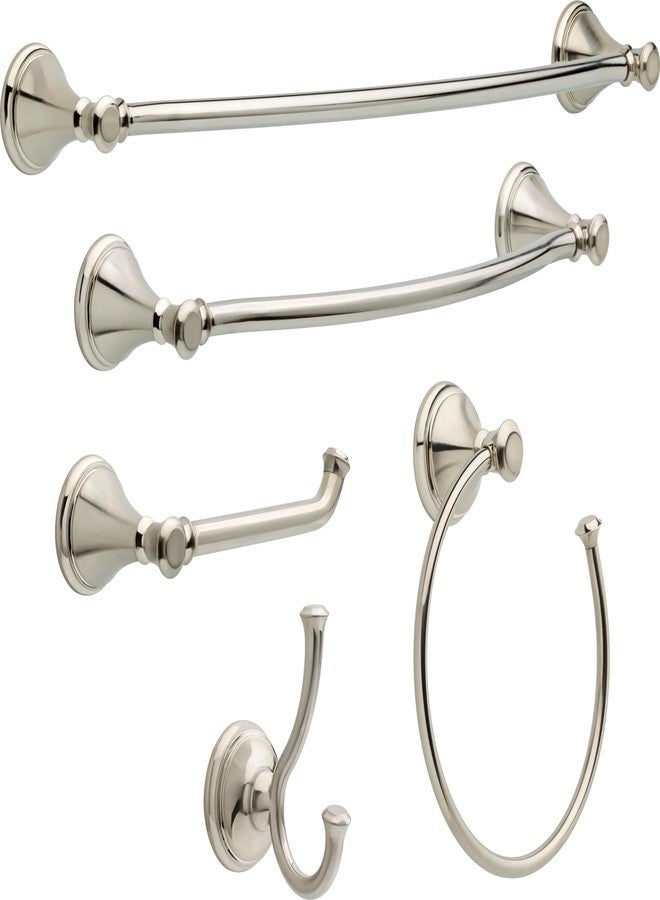 DELTA FAUCET 79724-SS Cassidy 24-in Wall Mount Towel Bar Bath Hardware Accessory in Stainless Steel - Image 2