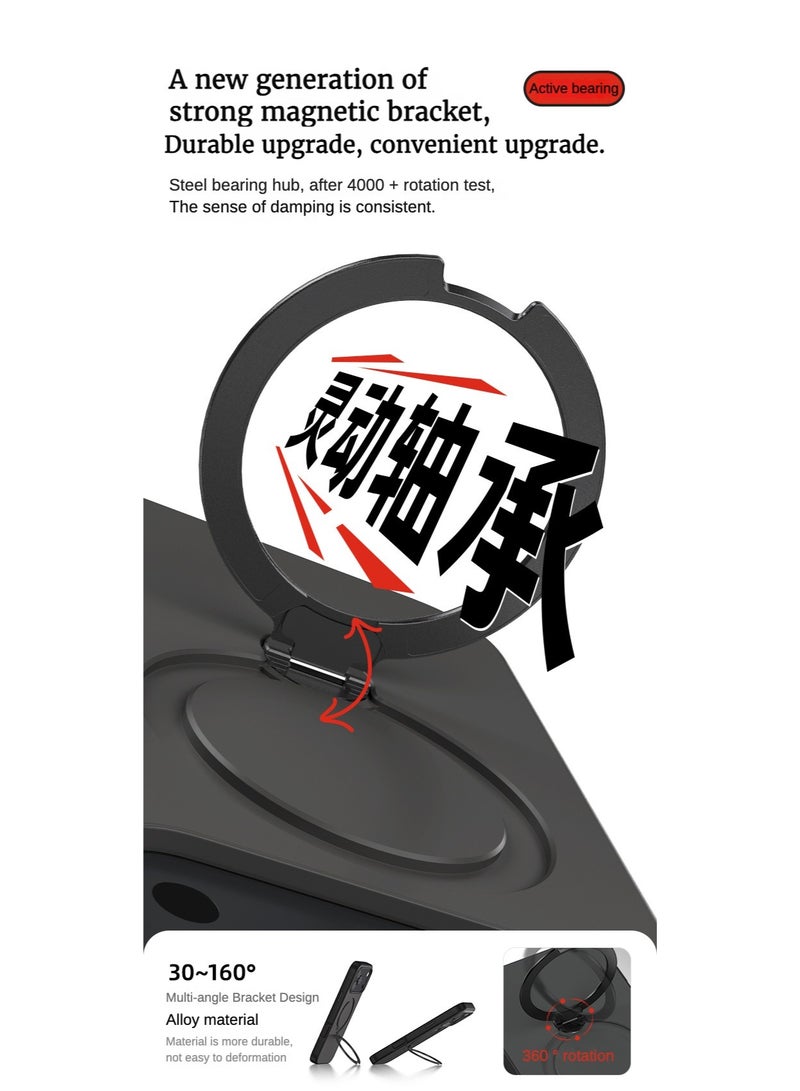 O3 Mag-Stand Designed for iPhone 17pro/17pro max Case with 360° Spin Stand, [Compatible with MagSafe][Super Skin Feeling] Translucent Matte Magnetic Slim Phone Case 6.3/6.9inch, Matte orange，Strongest Magnetic Phone Grip, 360° Adjustable Magsafe Stand Compatible with iPhone , Military Drop Tested & Scratch Proof for Hands-Free Use in Car, Office, Home - Image 5