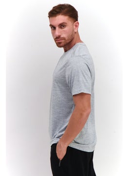 RBX Men Performance Fit Short Sleeve Training T-Shirt, Grey Heather  - Image 2