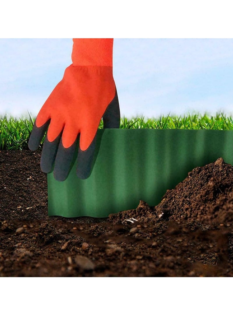 SYOSI Flexible and Sturdy Plastic Garden Lawn Edging Border 15CM X 9M Can Be Shaped As Desired Anti-corrosion Antirust Fence for Garden Borders Vegetable Flower Beds DIY Patios and Lawns - Image 3