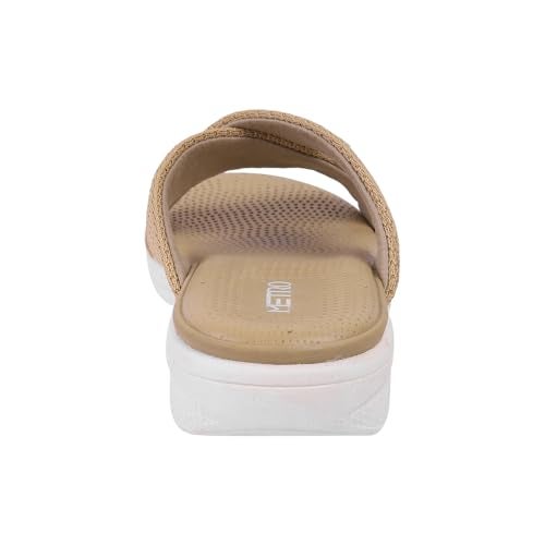 Metro Women Beige Cross Strap Comfort Sandal UK/7 EU/40 (41-249) - Image 5