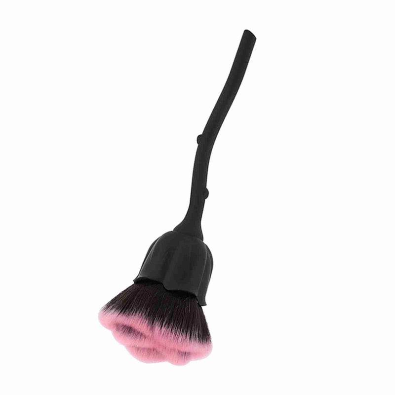Rose Shape Long Handle Nail Art Brush Manicure Nail Polishing Dust Powder Removal Brush 02# - Image 3