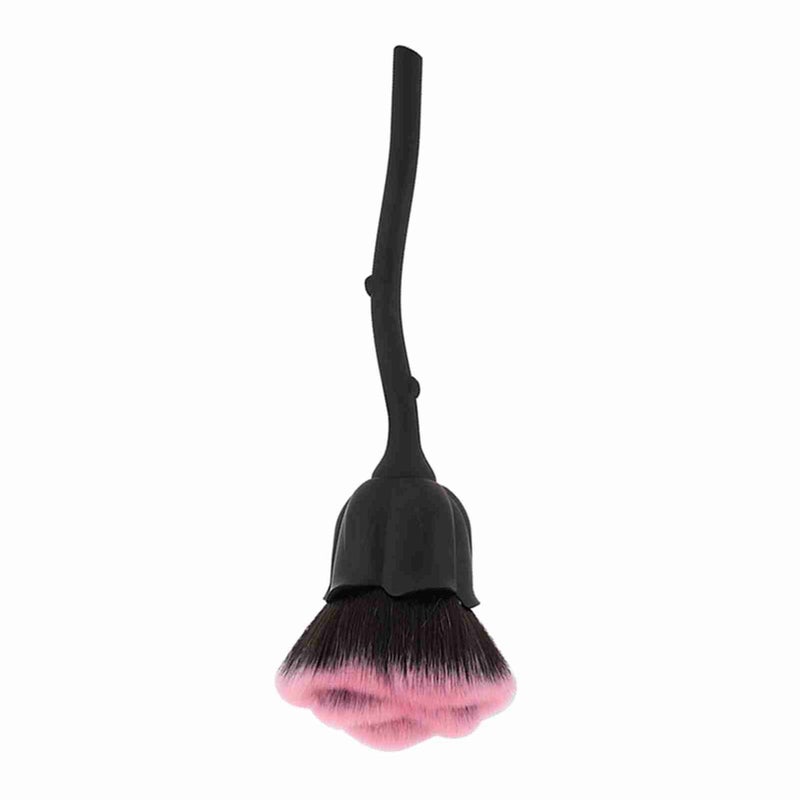 Rose Shape Long Handle Nail Art Brush Manicure Nail Polishing Dust Powder Removal Brush 02# - Image 5