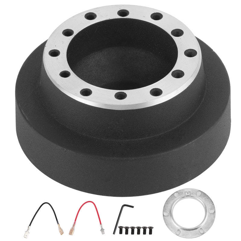 Steering Wheel Hub Universal Aluminum Alloy Quick Release Steering Wheel Adapter - Anti-Rust Durable Fast Detach Steering Wheel Connector for E46 MOMO OMP NRG - Image 1