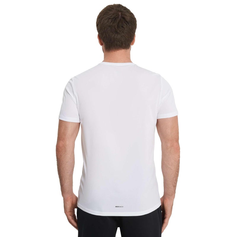 Demix Men’s Training T-Shirt – MOVI Wick Moisture-Wicking and Breathable Fabric for Comfort and Freedom of Movement (UAE/KSA, Alpha, S, Regular, Regular, Standard, Black 2 pcs & White 2 pcs) - Image 4