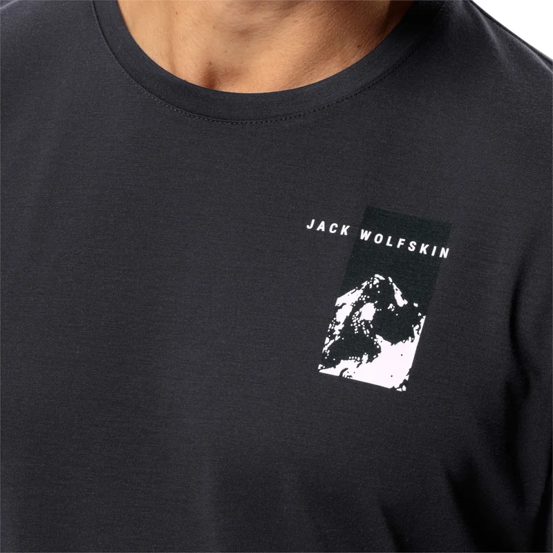 جاك ولفسكن Vonnan S/s Graphic T Men's T-Shirt 1809941TR