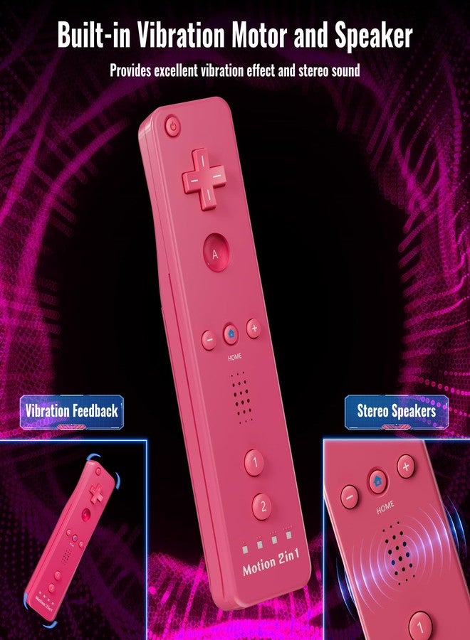 Gamrombo Wii Controller, Wii Remote Controller, Support Speaker and Dual Vibration Compatible with Nintendo Wii/Wii U, 4 Pack - Image 3
