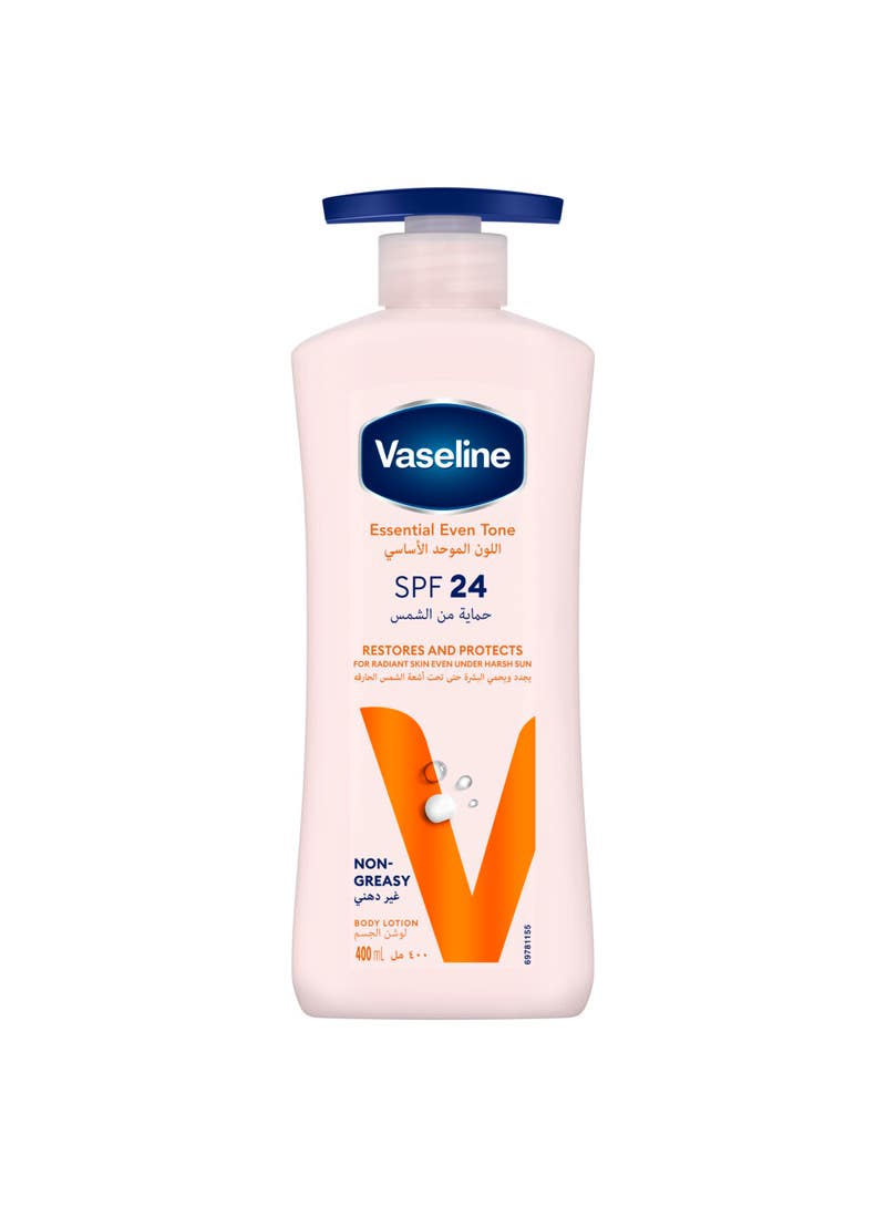 VASELINE Essential Even Tone Body Lotion, SPF 24, 400ml