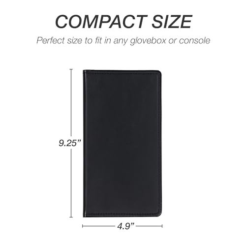 Samsill Car Registration and Insurance Holder, Essential Vehicle Glove Box Organizer, Vehicle Document Holder, Faux Leather, Sleek Black Design, Lottery Ticket Holder - Image 3