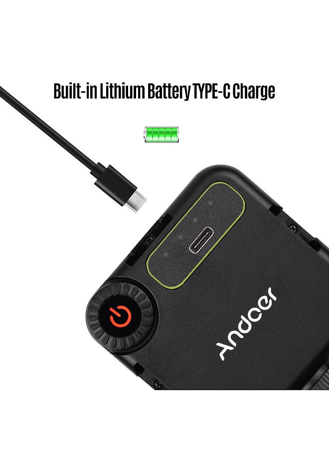 ANDOER - Andoer IR49S Mini IR Night Vision Light Infrared Photography Light for Video Camera Camcorder Built-in Rechargeable Battery with 3 Cold Shoe Mount for Vlog Video Recording - Image 1