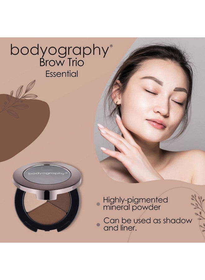 Bodyography Brow Trio Essential Powder Enhances Eye Brows Define And Perfect - Image 4