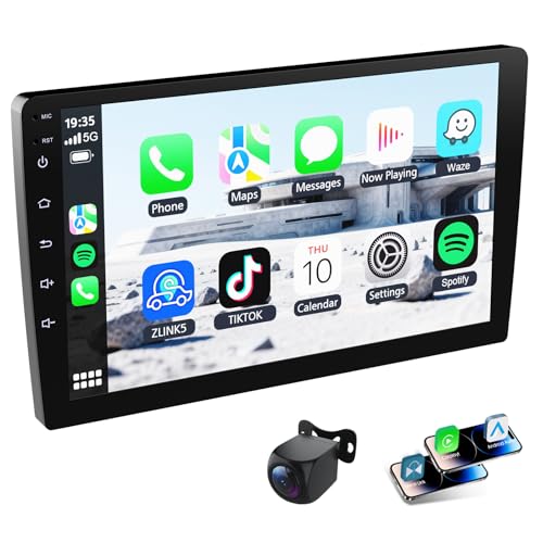 Haudio 9 Inch Double Din Car Stereo with Wireless CarPlay & Android Auto, GPS Navigation, Backup Camera, Universal Fit for Most Cars - Image 2