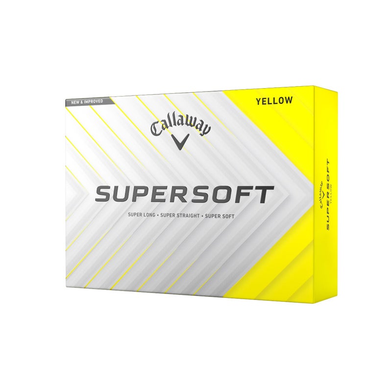 Callaway Golf Supersoft Golf Balls (2025, Yellow) - Image 1