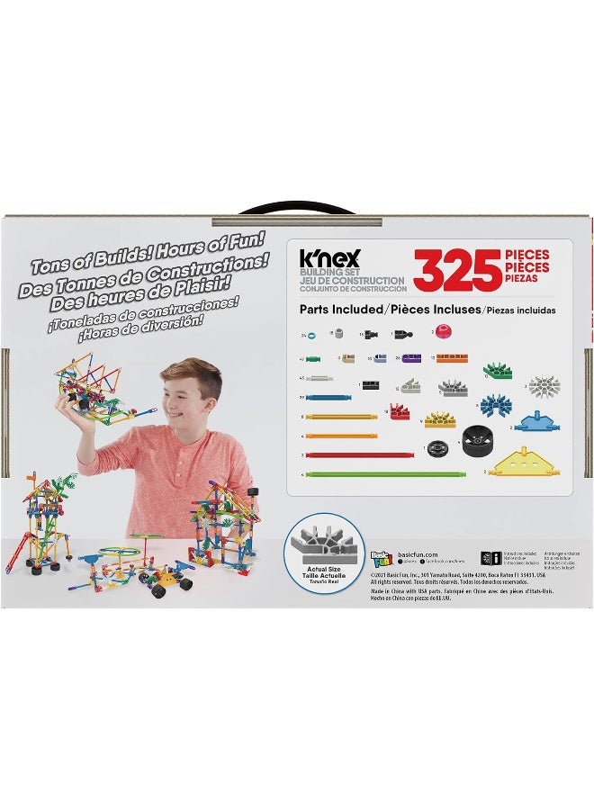 KNEX City Builders – 325-Piece Building Set/20 Models for Kids